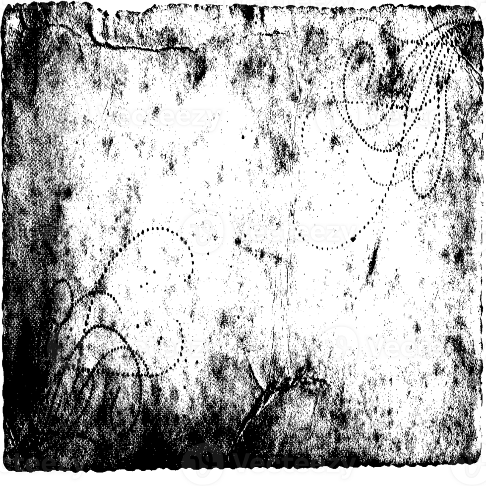 Rustic grunge texture with grain and stains. Abstract noise background. graphic illustration with transparent background. png
