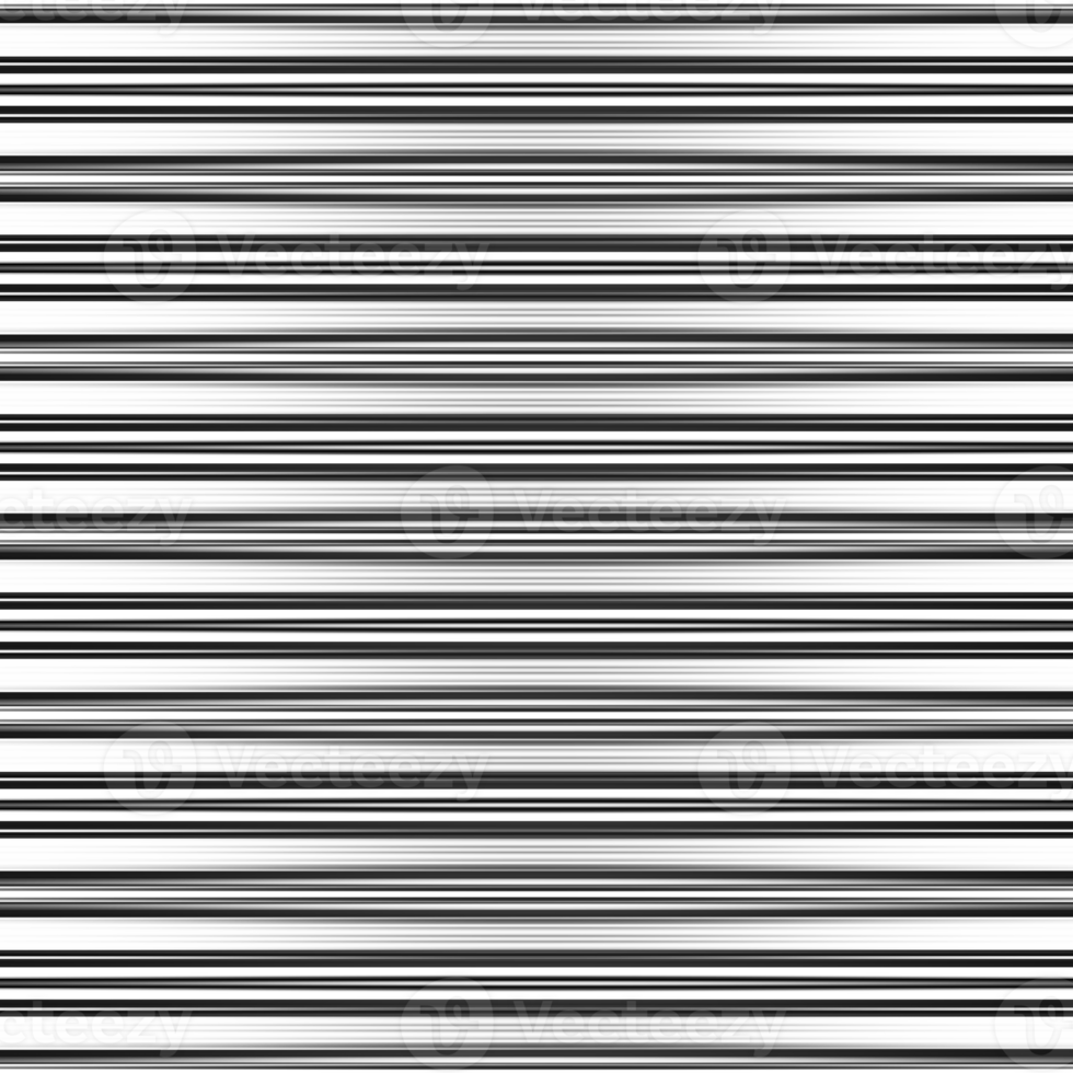 Black and white stripes abstract background overlay. Motion effect. Graphic illustration with transparent background. png