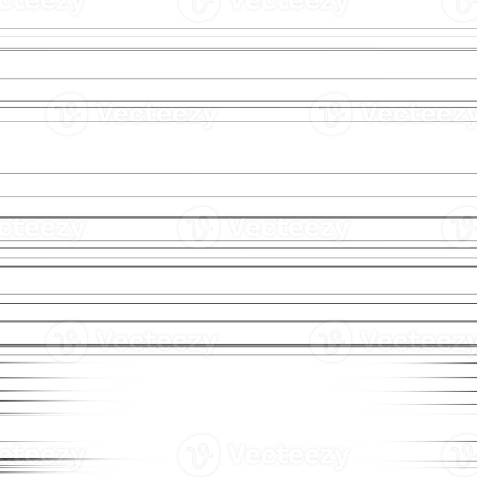 Black and white stripes abstract background overlay. Motion effect. Graphic illustration with transparent background. png