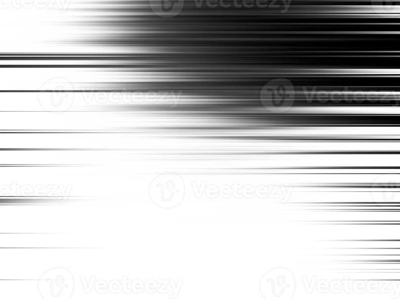 Black and white stripes abstract background overlay. Motion effect. Graphic illustration with transparent background. png