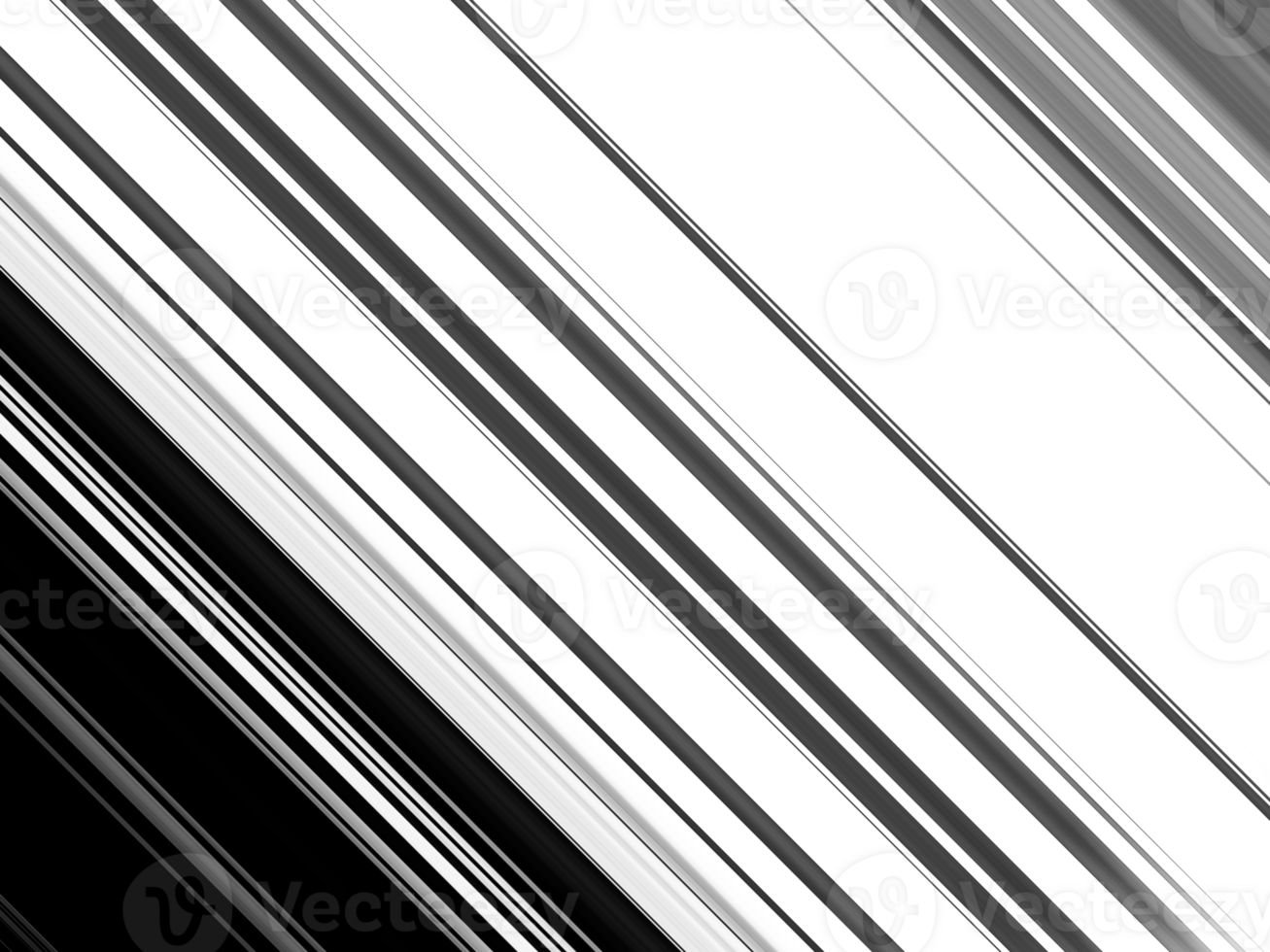 Black and white stripes abstract background overlay. Motion effect. Graphic illustration with transparent background. png