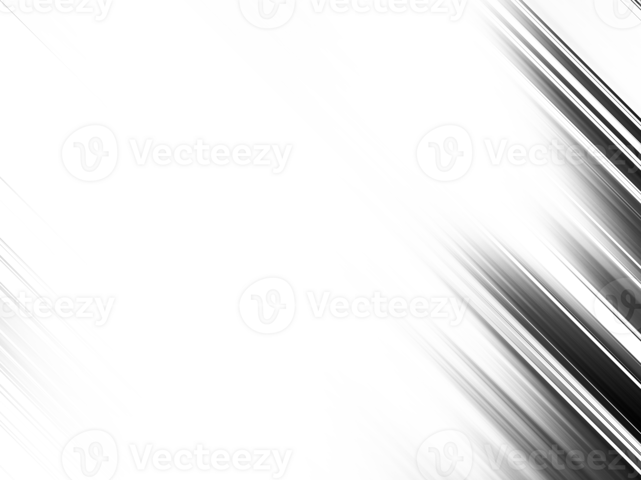 Black and white stripes abstract background overlay. Motion effect. Graphic illustration with transparent background. png