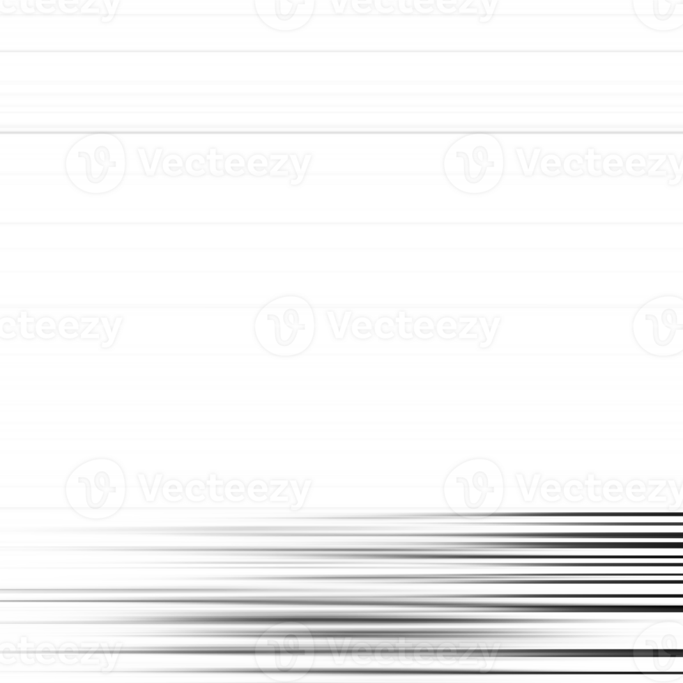 Black and white stripes abstract background overlay. Motion effect. Graphic illustration with transparent background. png