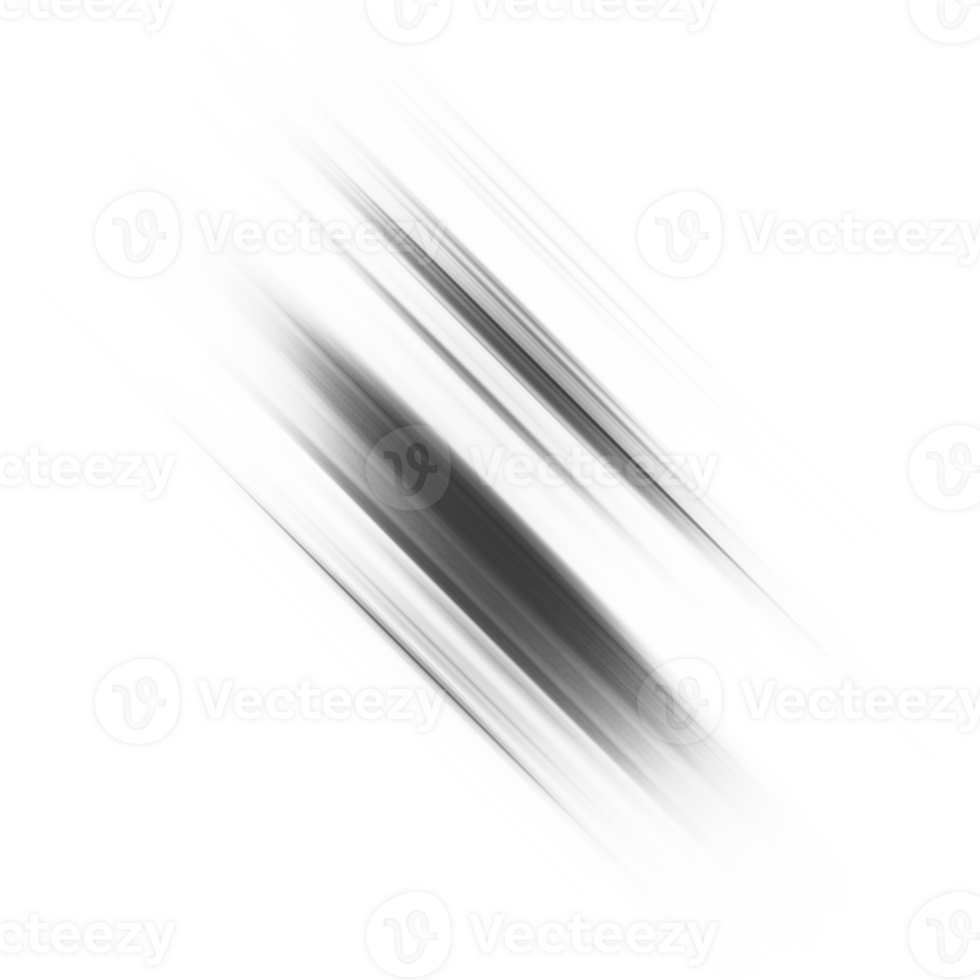 Black and white stripes abstract background overlay. Motion effect. Graphic illustration with transparent background. png