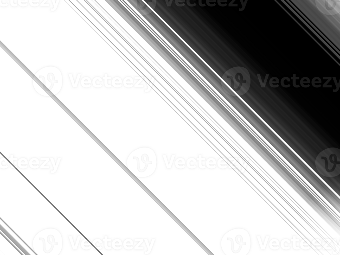 Black and white stripes abstract background overlay. Motion effect. Graphic illustration with transparent background. png