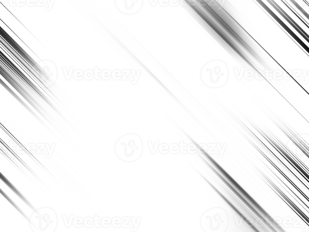 Black and white stripes abstract background overlay. Motion effect. Graphic illustration with transparent background. png
