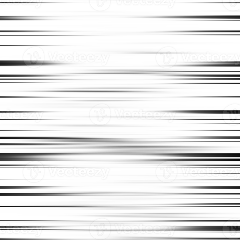 Black and white stripes abstract background overlay. Motion effect. Graphic illustration with transparent background. png