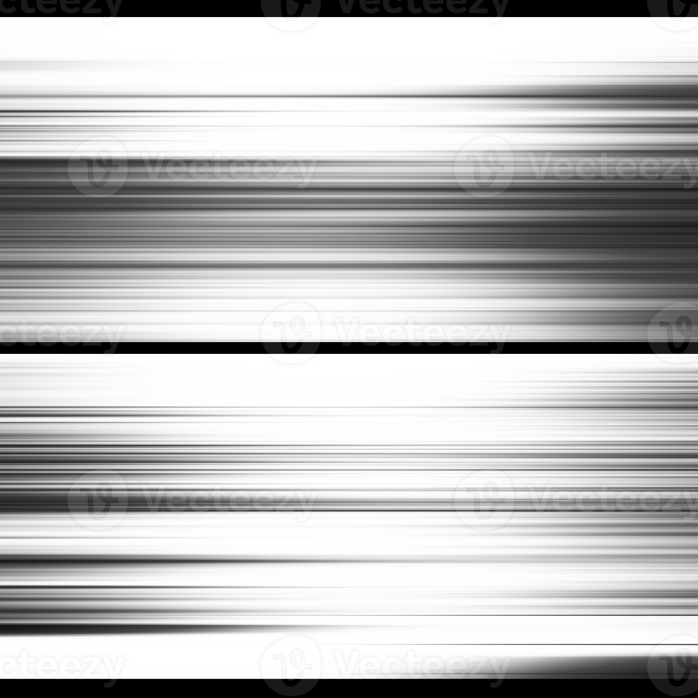 Black and white stripes abstract background overlay. Motion effect. Graphic illustration with transparent background. png
