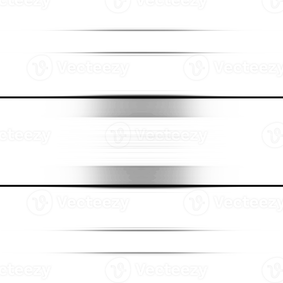 Black and white striped abstract background overlay. Motion effect. graphic illustration with transparent background. png