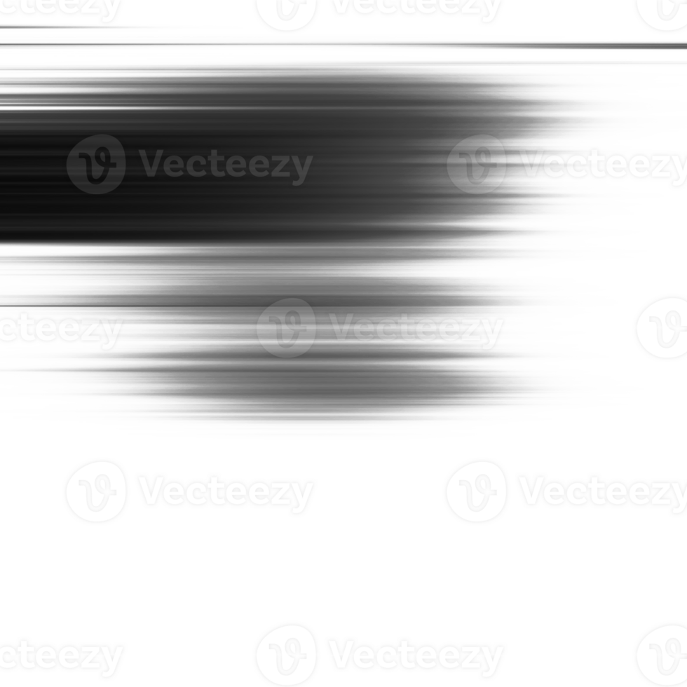 Black and white stripes abstract background overlay. Motion effect. Graphic illustration with transparent background. png