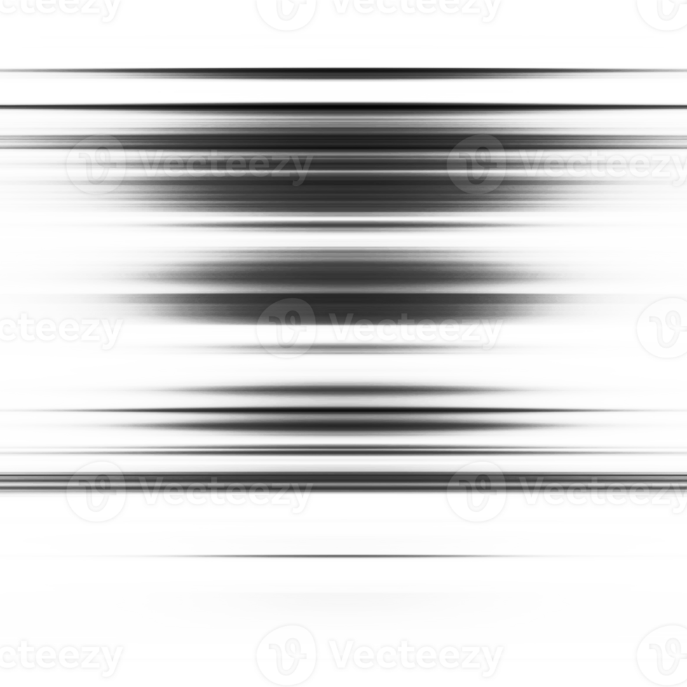 Black and white stripes abstract background overlay. Motion effect. Graphic illustration with transparent background. png