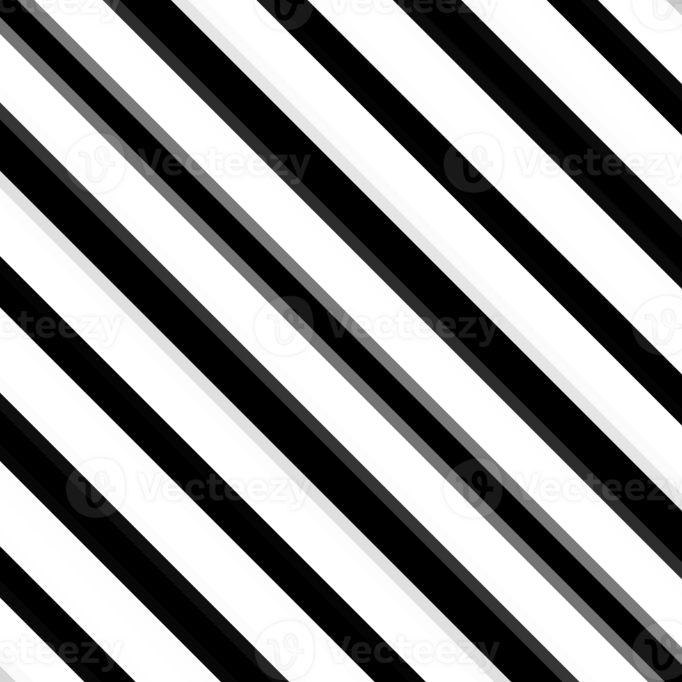 Black and white stripes abstract background overlay. Motion effect. Graphic illustration with transparent background. png