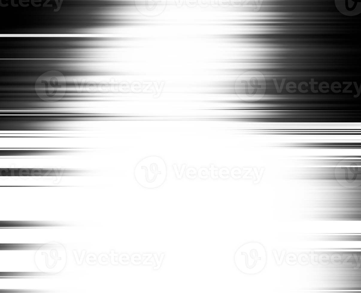 Black and white stripes abstract background overlay. Motion effect. Graphic illustration with transparent background. png