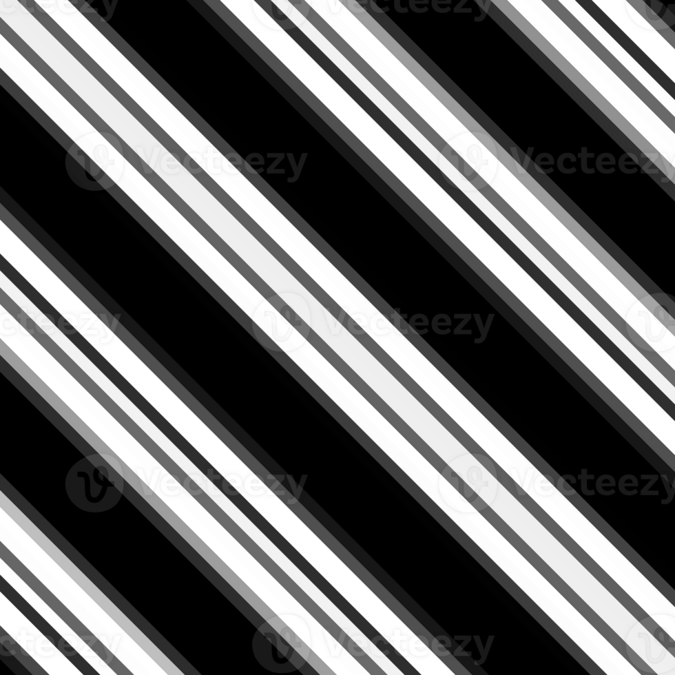 Black and white stripes abstract background overlay. Motion effect. Graphic illustration with transparent background. png
