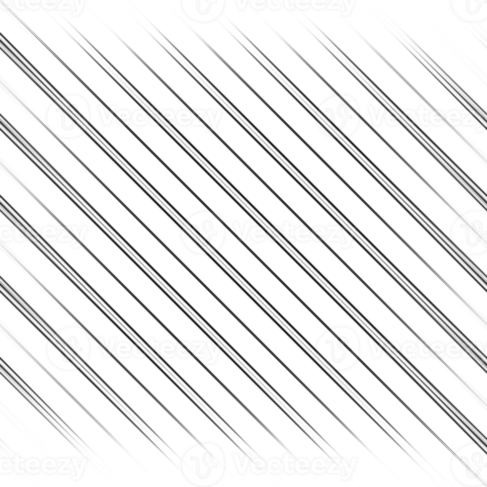 Black and white stripes abstract background overlay. Motion effect. Graphic illustration with transparent background. png