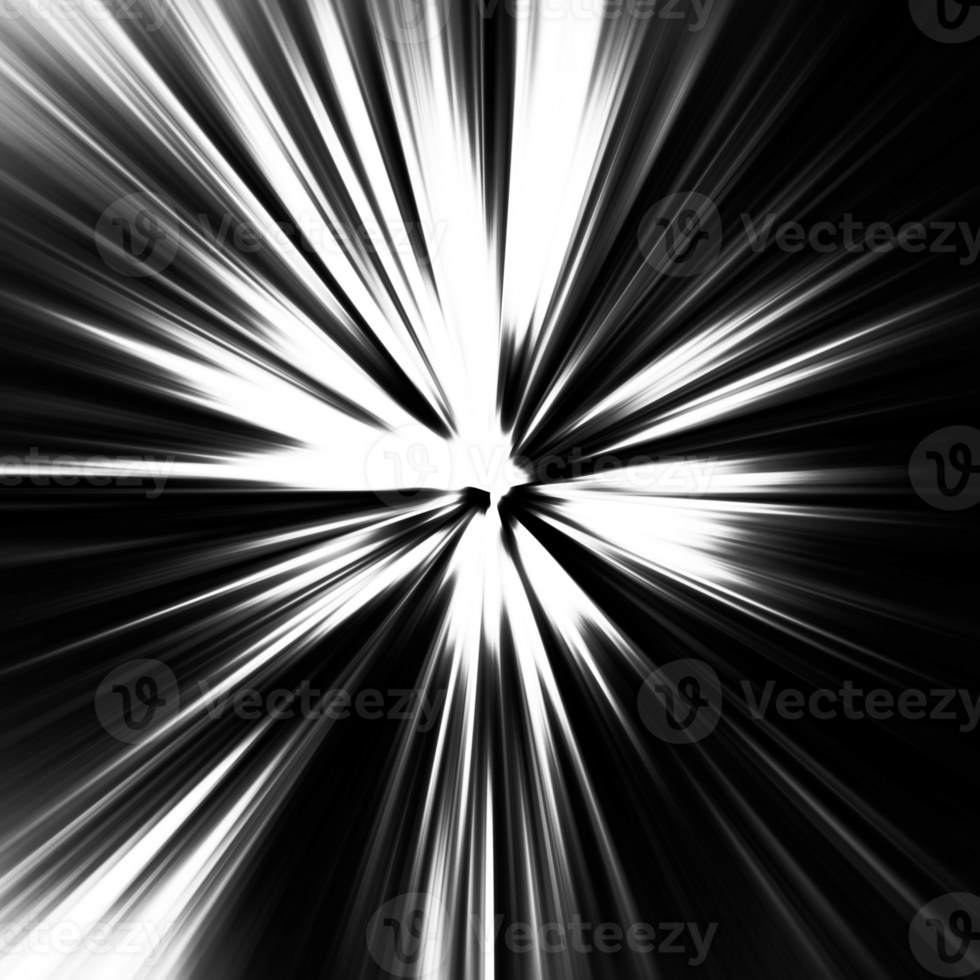 Black and white stripes abstract background overlay. Motion effect. Graphic illustration with transparent background. png