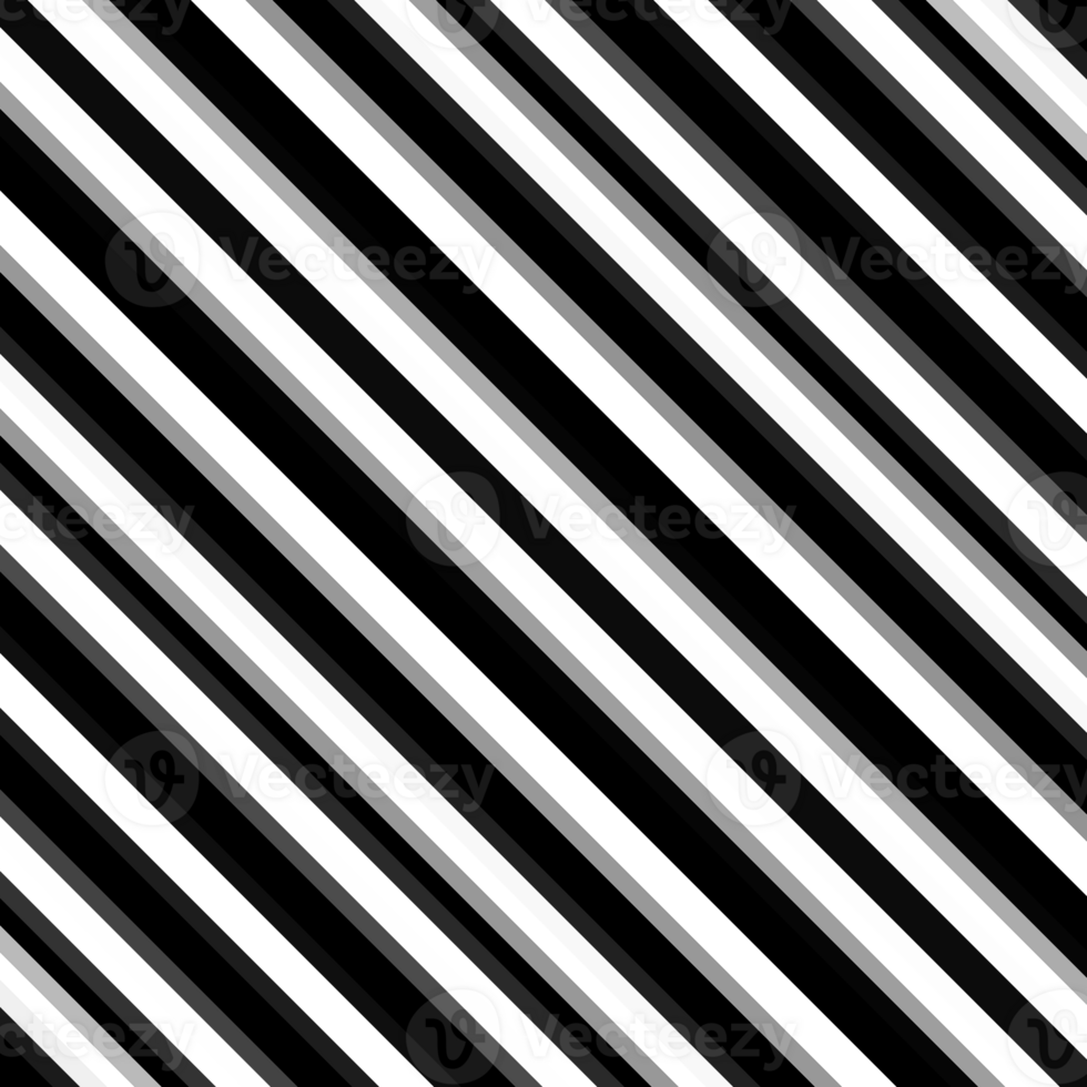 Black and white stripes abstract background overlay. Motion effect. Graphic illustration with transparent background. png