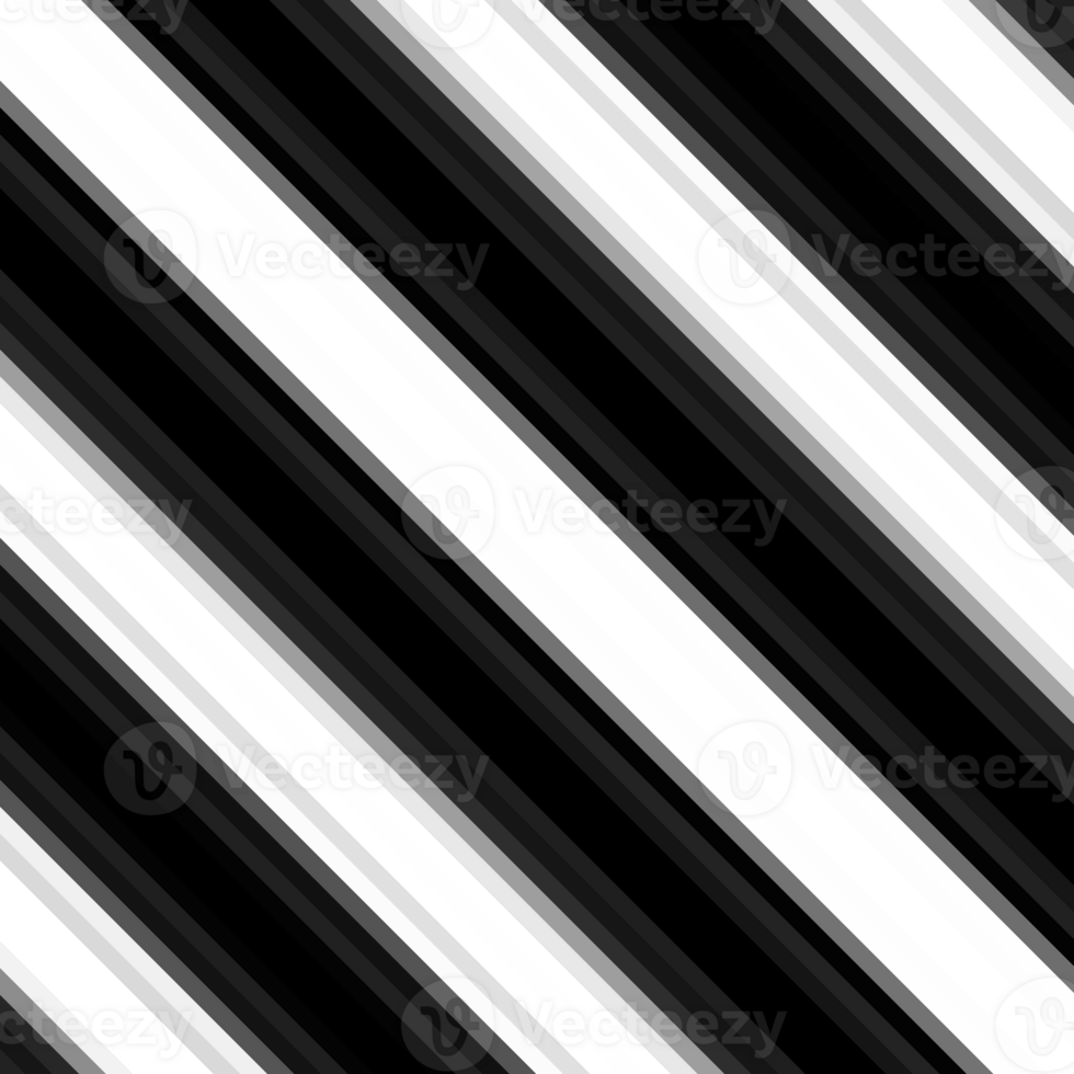 Black and white stripes abstract background overlay. Motion effect. Graphic illustration with transparent background. png