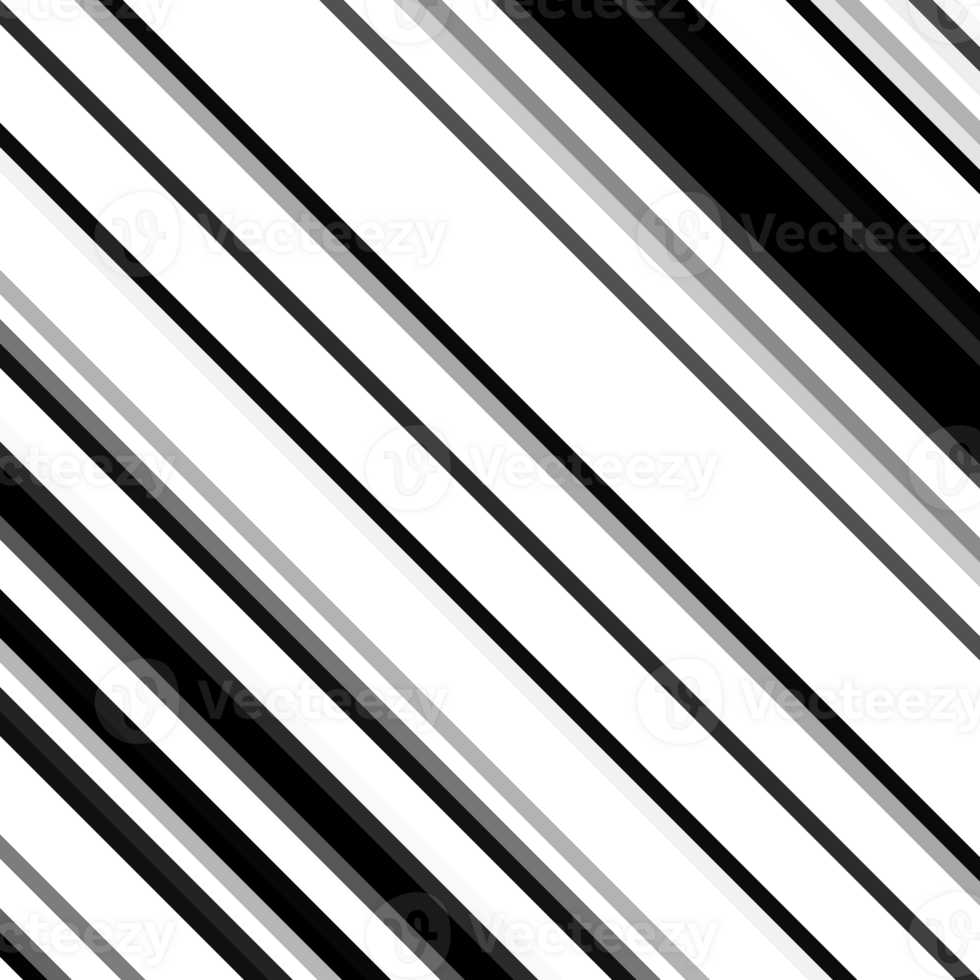 Black and white stripes abstract background overlay. Motion effect. Graphic illustration with transparent background. png
