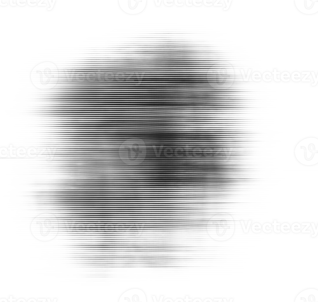 Black and white stripes abstract background overlay. Motion effect. Graphic illustration with transparent background. png