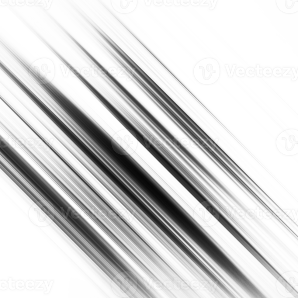 Black and white stripes abstract background overlay. Motion effect. Graphic illustration with transparent background. png