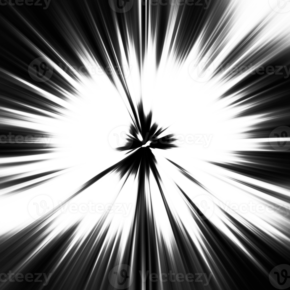 Black and white stripes abstract background overlay. Motion effect. Graphic illustration with transparent background. png