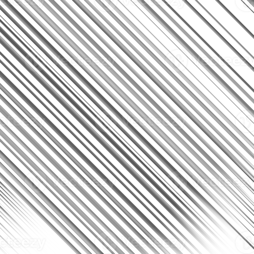 Black and white stripes abstract background overlay. Motion effect. Graphic illustration with transparent background. png
