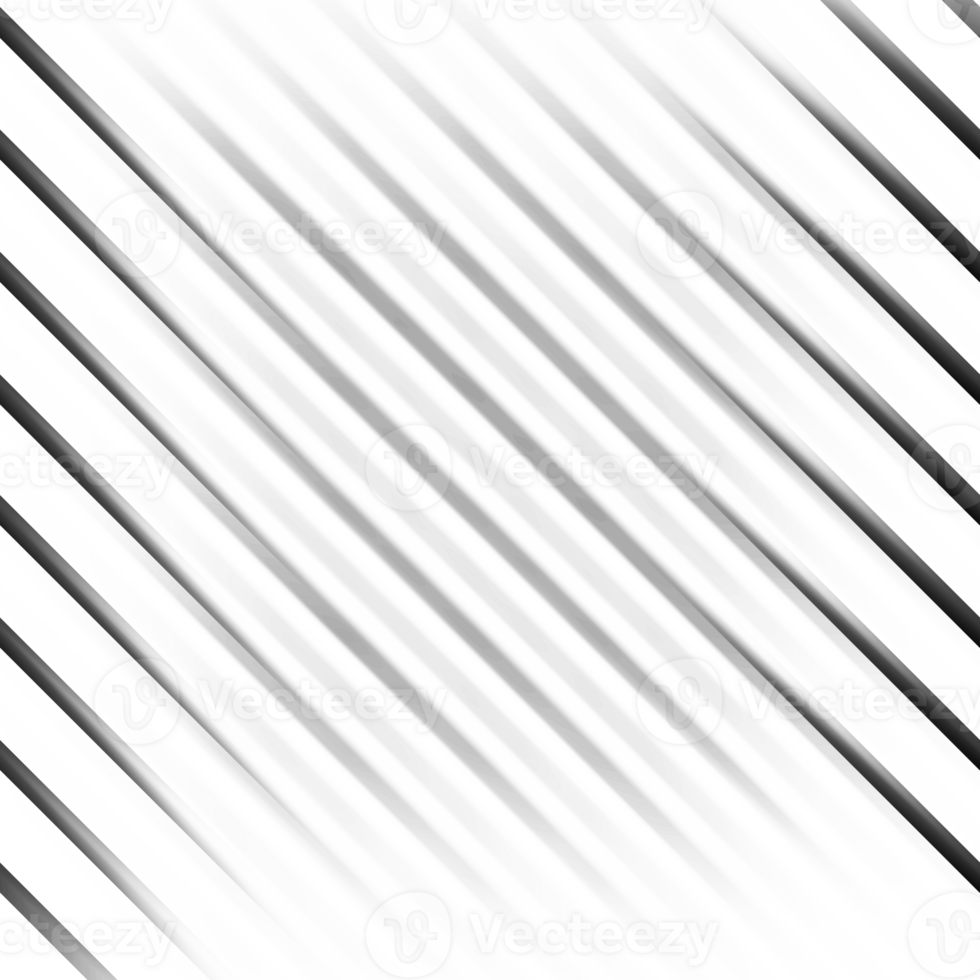 Black and white stripes abstract background overlay. Motion effect. Graphic illustration with transparent background. png