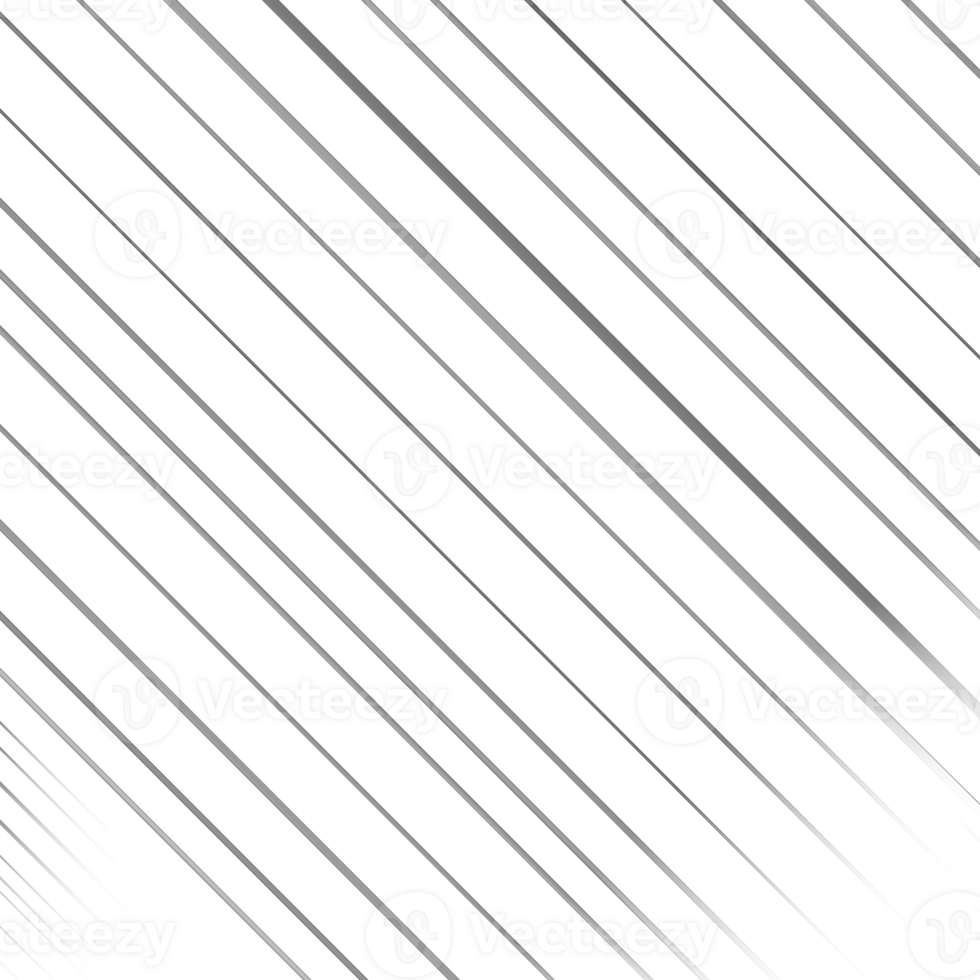 Black and white stripes abstract background overlay. Motion effect. Graphic illustration with transparent background. png