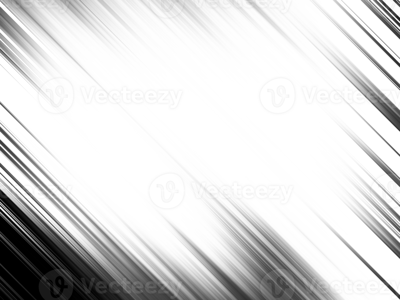 Black and white stripes abstract background overlay. Motion effect. Graphic illustration with transparent background. png