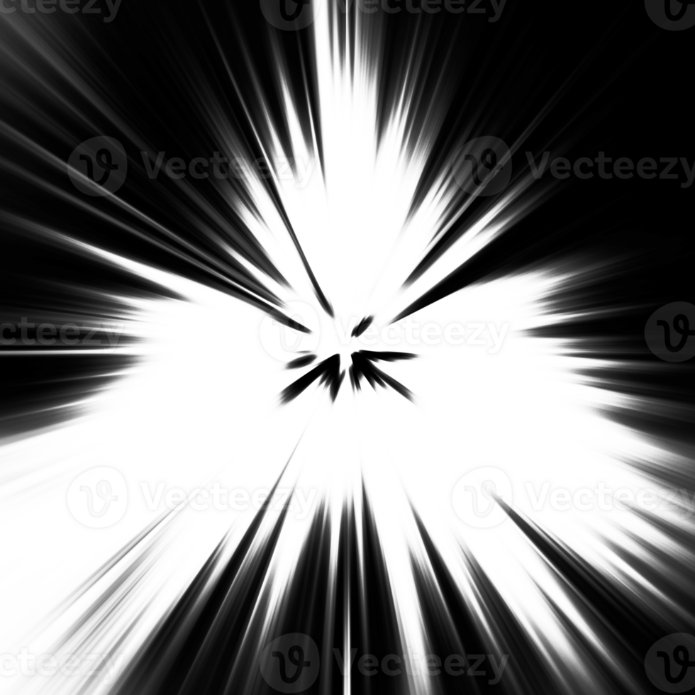 Black and white stripes abstract background overlay. Motion effect. Graphic illustration with transparent background. png