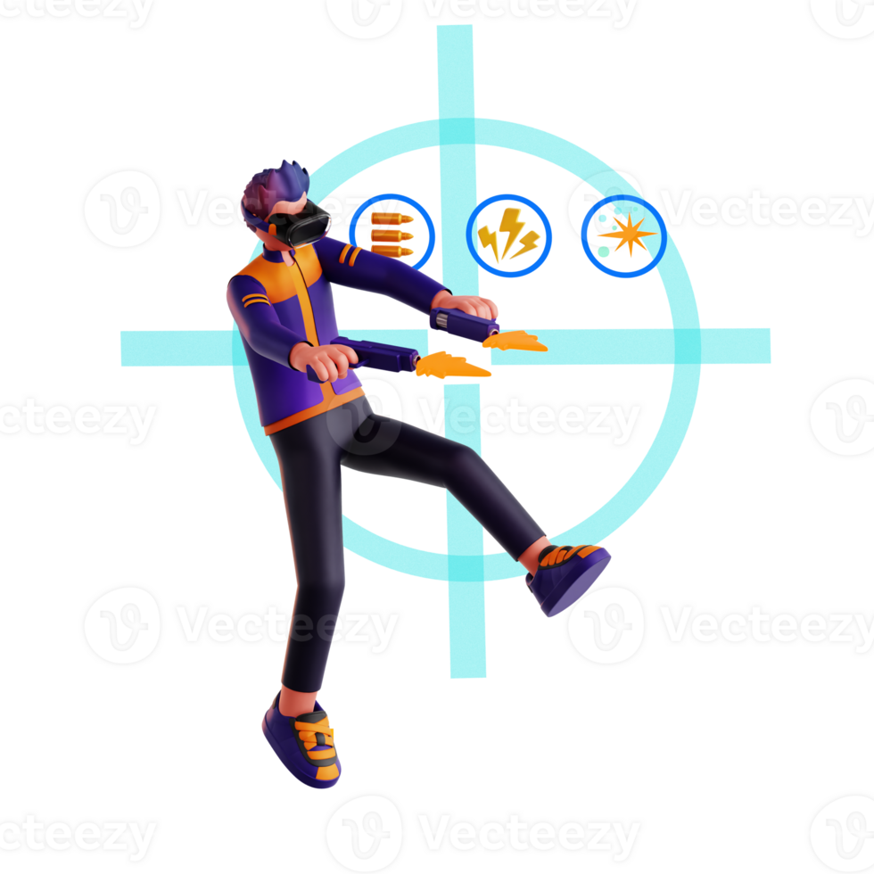3D Character Metaverse Games Activity png