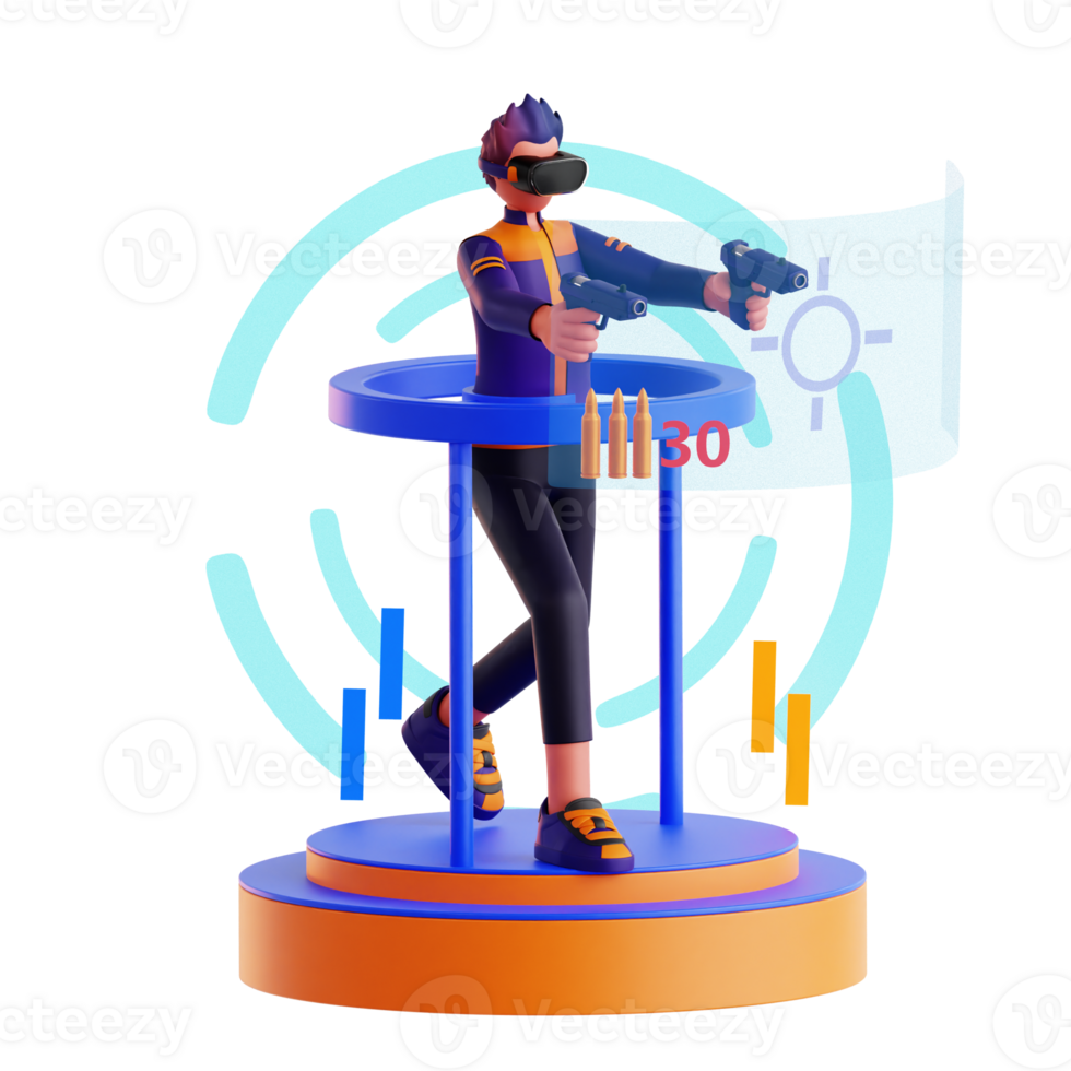 3D Character Metaverse Games Activity png