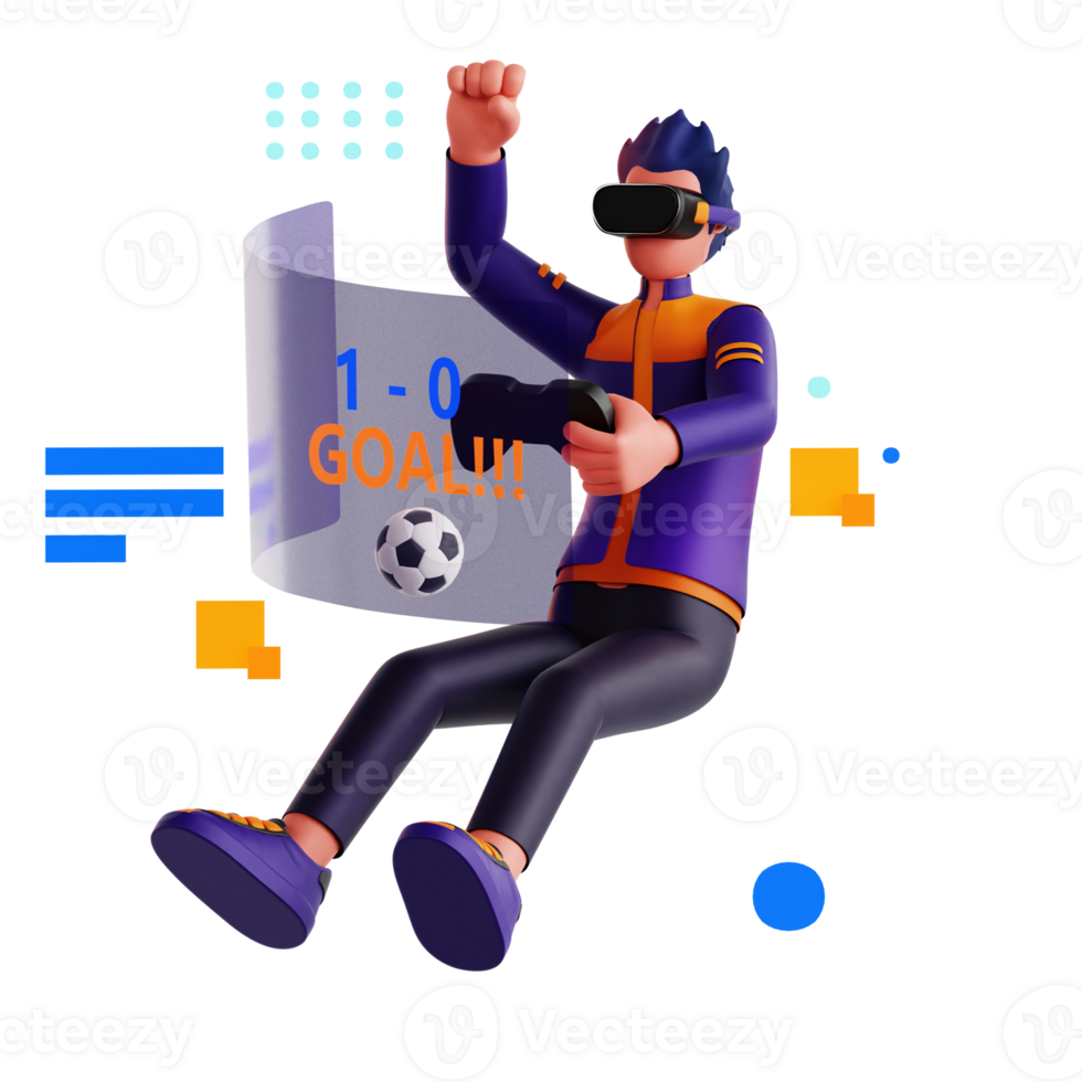 3D Character Metaverse Games Activity png