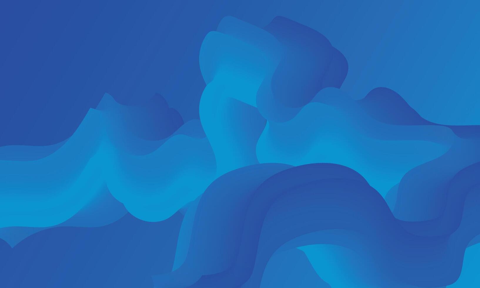 3D Colorful liquid shapes wave background with gradient color vector