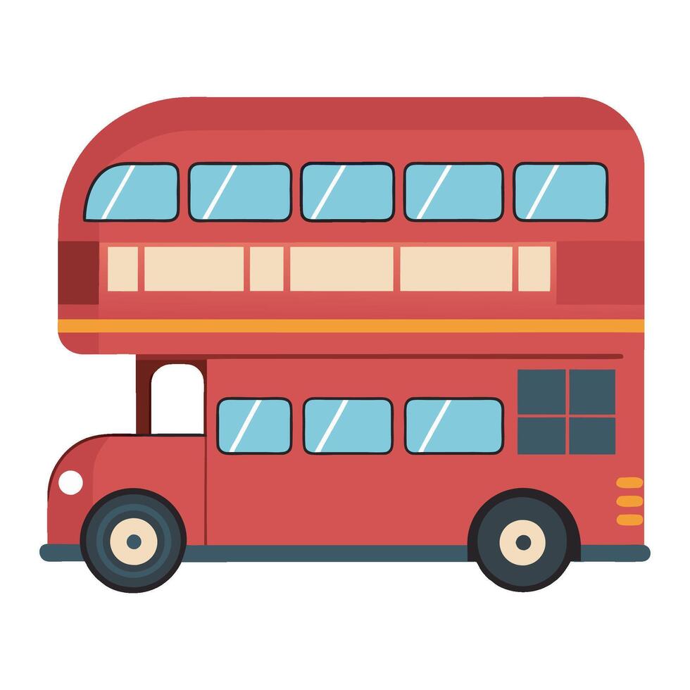 Red Double Decker Bus vector