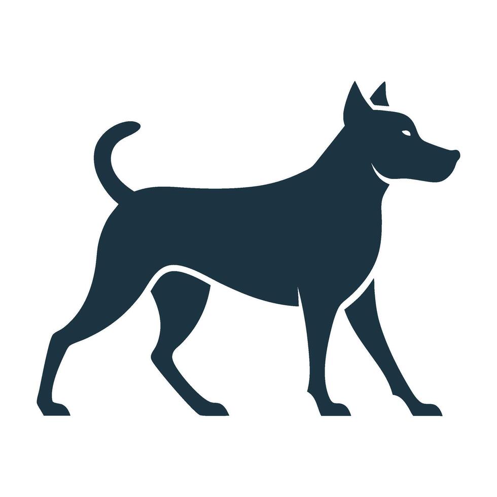 Dog On Alert vector