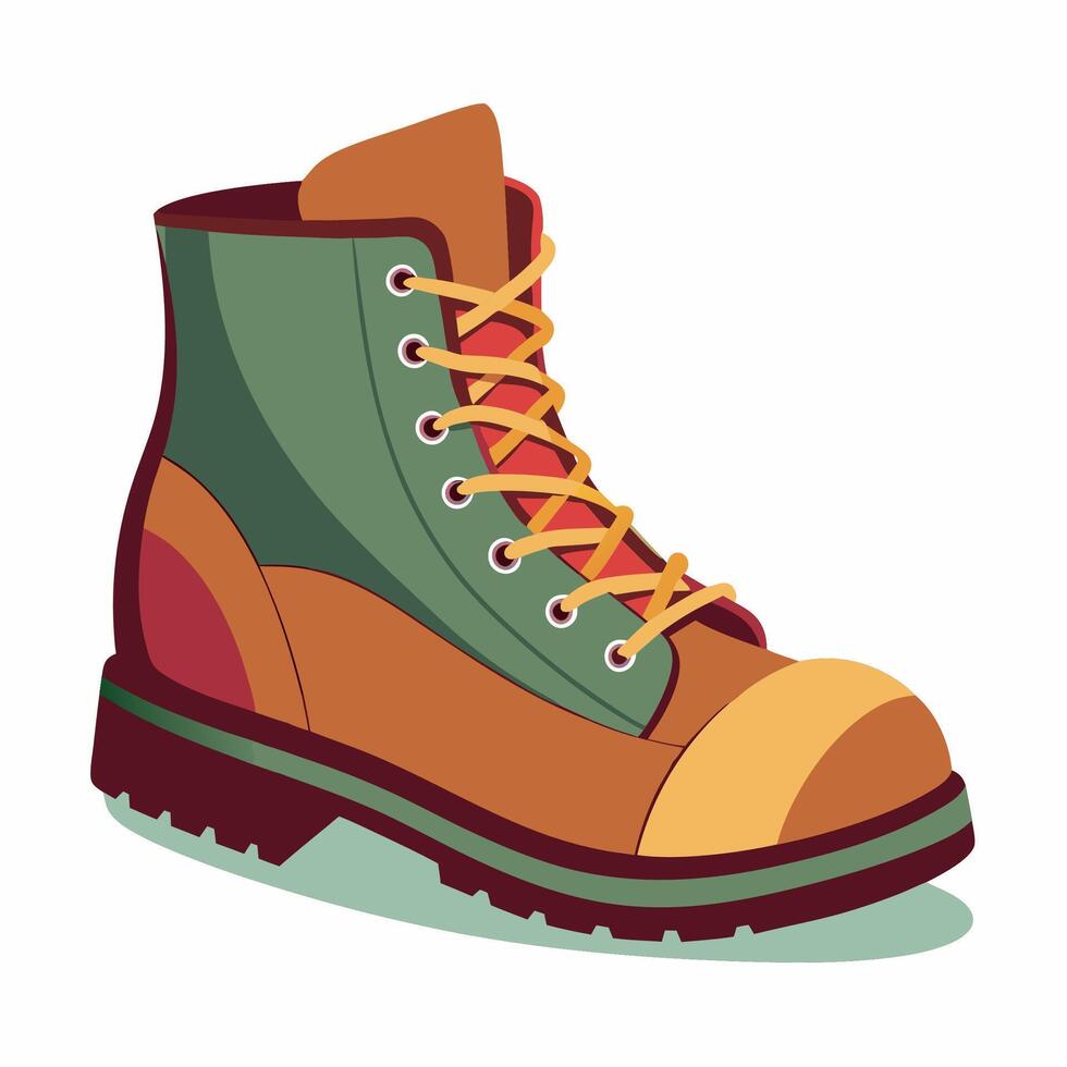 Cartoon Hiking Boot vector