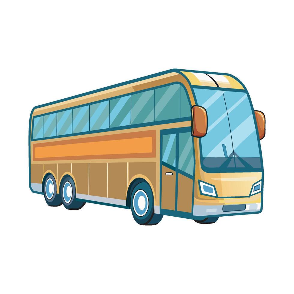 Sightseeing Tour Bus vector
