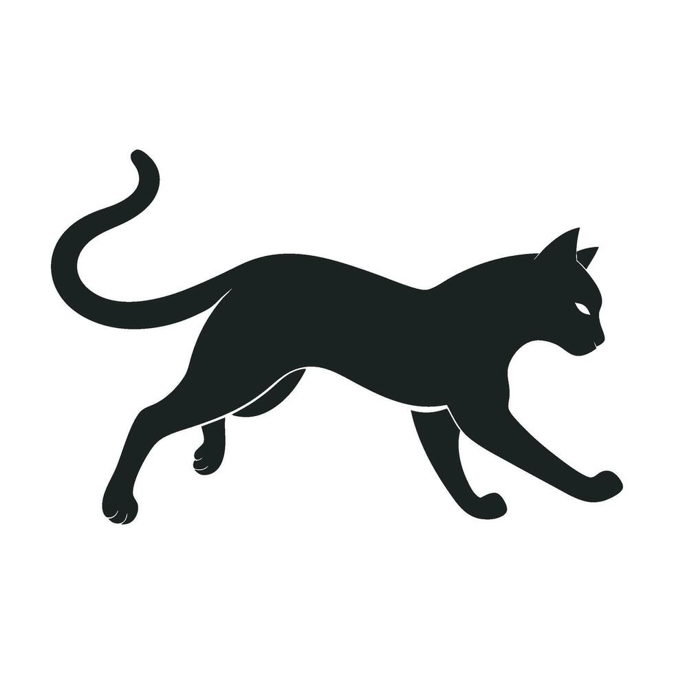 The Cat Walking vector
