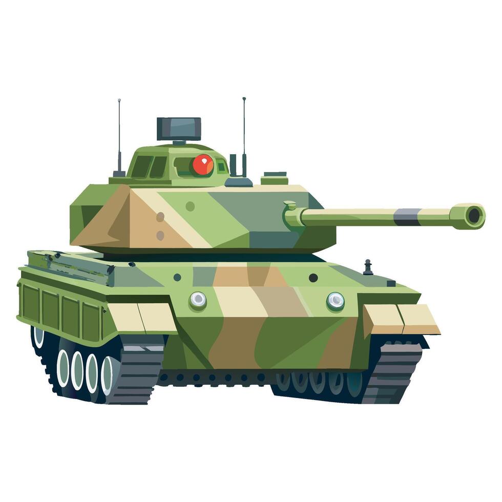 The Camouflaged Tank vector