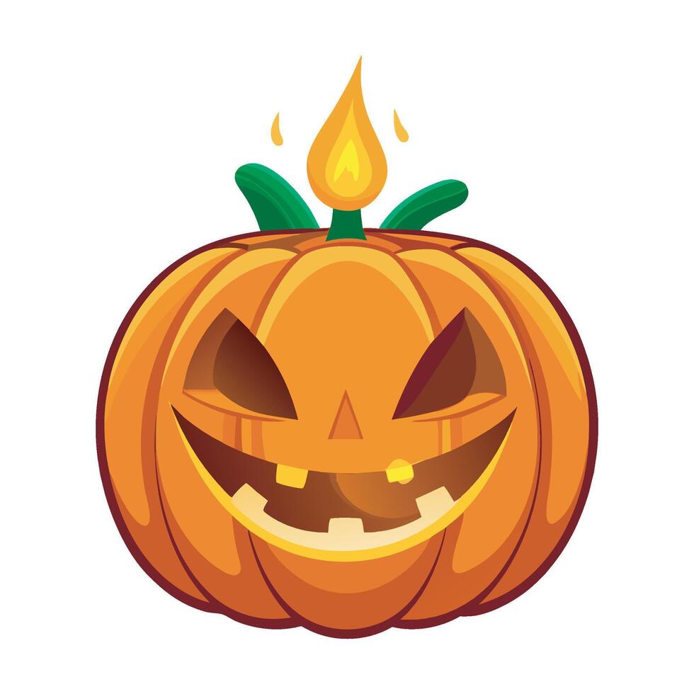 Ghost Pumpkin Print vector