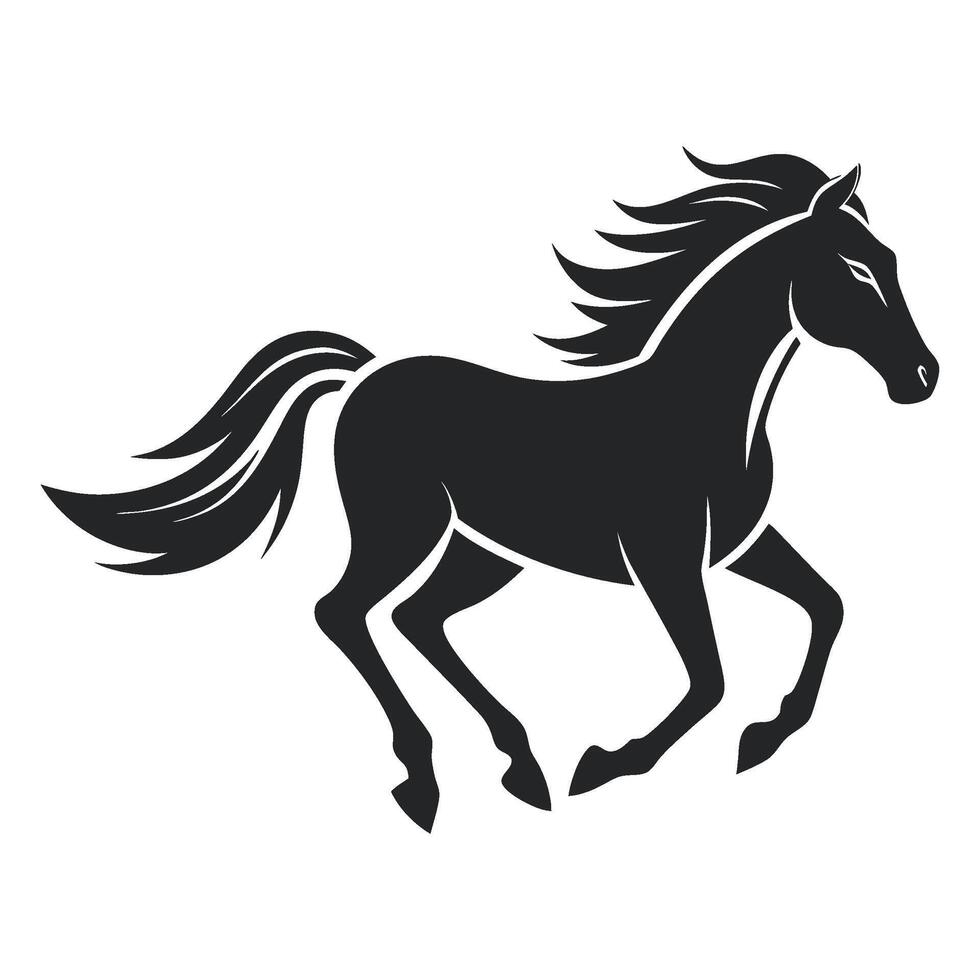 Horse Running Free vector