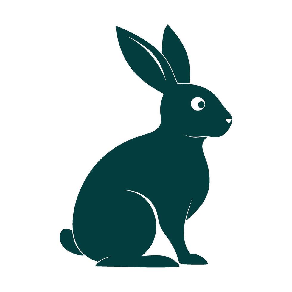 Print Rabbit Silhouette vector