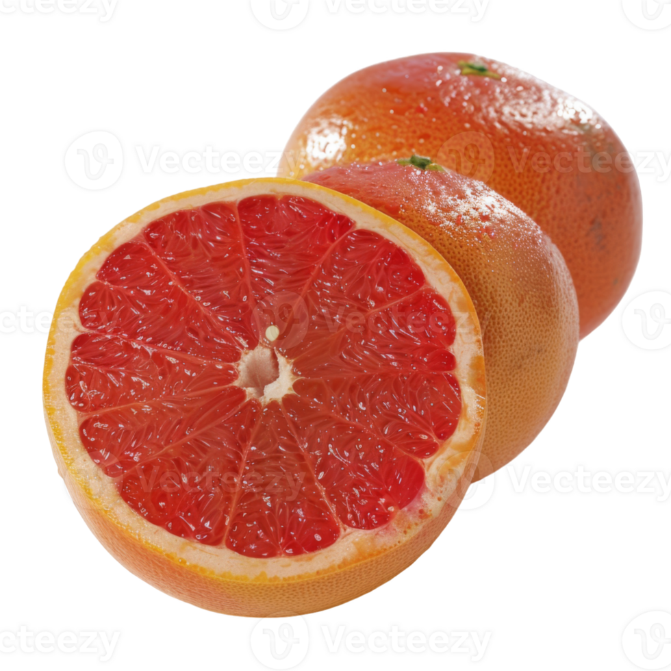 Grapefruit, fruit realistic Illustration. Realistic Transparent file. Mockup template for artwork graphic design png