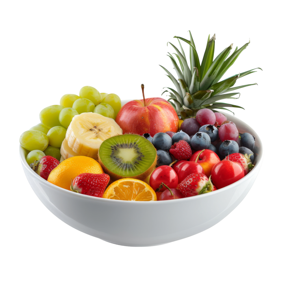 Fruit Bowl, fruit realistic Illustration. Realistic Transparent file. Mockup template for artwork graphic design png