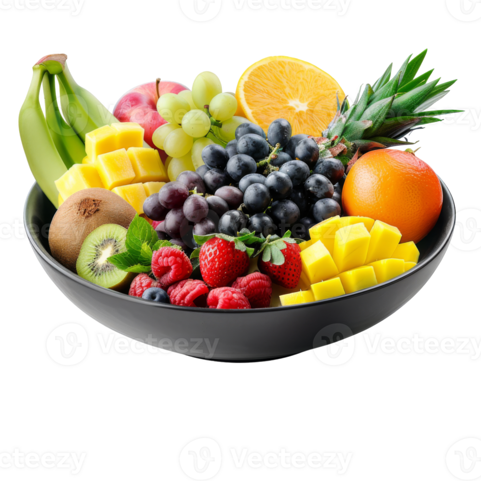 Fruit Bowl, fruit realistic Illustration. Realistic Transparent file. Mockup template for artwork graphic design png