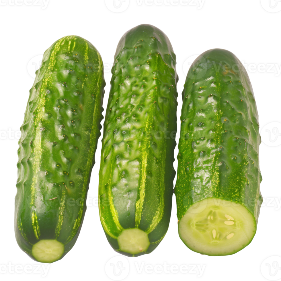 Cucumber, fruit realistic Illustration. Realistic Transparent file. Mockup template for artwork graphic design png