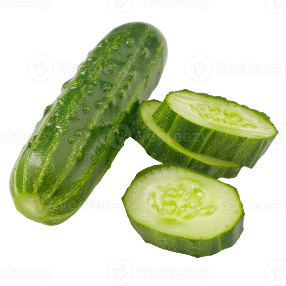 Cucumber, fruit realistic Illustration. Realistic Transparent file. Mockup template for artwork graphic design png