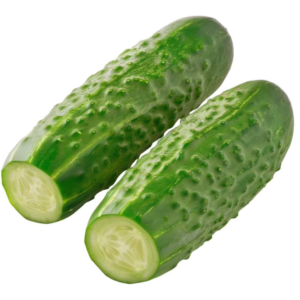 Cucumber, fruit realistic Illustration. Realistic Transparent file. Mockup template for artwork graphic design png